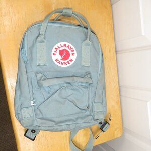 Fjallraven Mini Kanken Backpack in Frost Green 10"x8"x3.5"